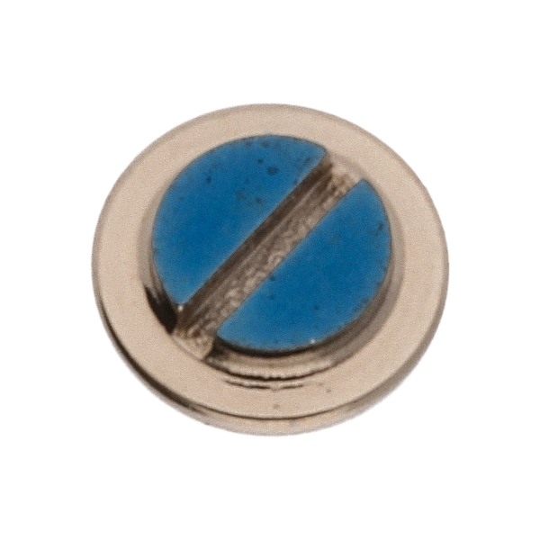 Schraube für Räderwerkbrücke (Poliert, Blau, Flach, 2892) [901]