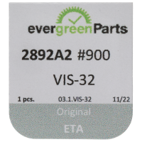 Schraube für Winkelhebelraste (Poliert, Blau, Flach, 2892) [900]