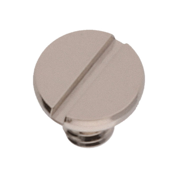 Schraube für Ankerbrücke (Poliert, Weiß, Flach, 7750) [903]