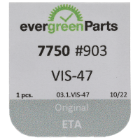 Schraube für Blockierhebel, 2 Fuktionen (Poliert, Weiß, Flach, 7750) [903]