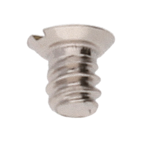 Schraube f&uuml;r Klinkenplatte (Poliert, Wei&szlig;, Rund, 2892) [902]