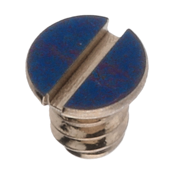 Schraube für Ankerbrücke (Poliert, Blau, Flach, 2892) [900]