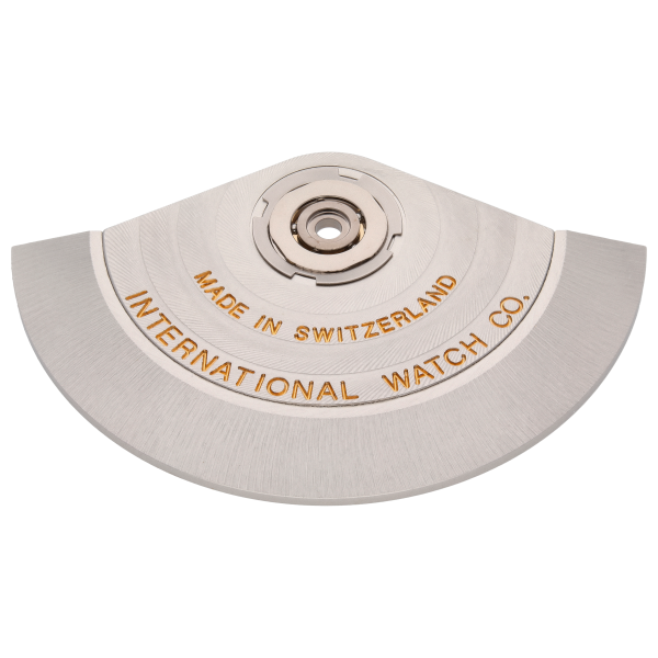 Schwungmasse rhodiniert Genfer Rippe (IWC), inkl. Rotorlager