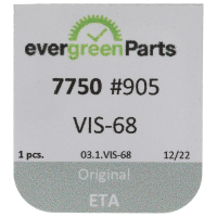 Schraube für Halteplatte für Datumraste (Standard, Weiß, Flach, 7750) [905]