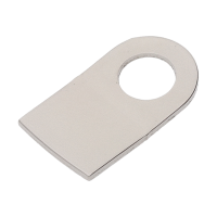 Befestigungspl&auml;ttchen gebogen, L&auml;nge 4.500 mm, Dicke 0.250 mm