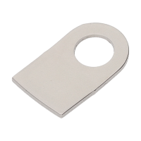 Befestigungspl&auml;ttchen gebogen, L&auml;nge 4.250 mm, Dicke 0.250 mm